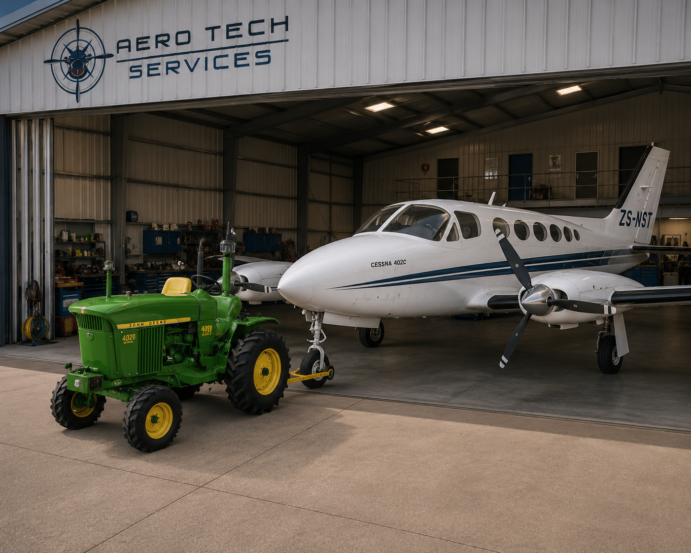 Aero Tech Services hangar at KMI Airport